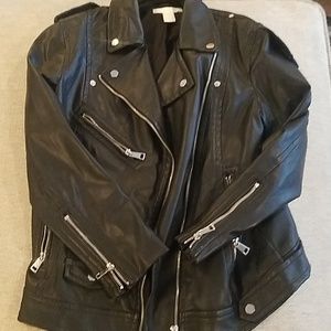 H and M leather jacket